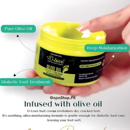 Olive Oil Foot Cream By Paul Brooks 70gm - Image 3