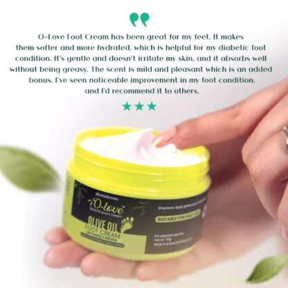 Olive Oil Foot Cream 70gm - Image 3