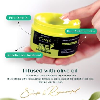 Olive Oil Foot Cream 70gm - Image 2