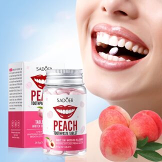 Peach Whitening Toothpaste Tablets