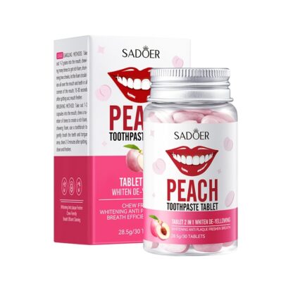 Peach Whitening Toothpaste Tablets - Image 3
