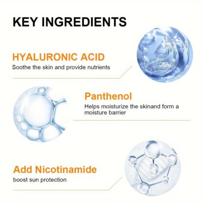 LANEMAY 50 Facial Sunscreen - Hyaluronic Acid & Niacinamide | Broad Spectrum UVA/UVB, Non-Greasy - Image 5