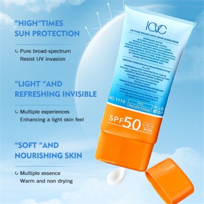 SPF 50+++ Waterproof Sunscreen | Non-Greasy & Portable - Image 3
