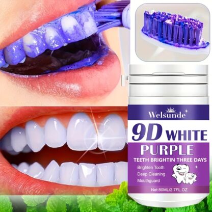 Welsunde 9D White Purple Tooth Powder