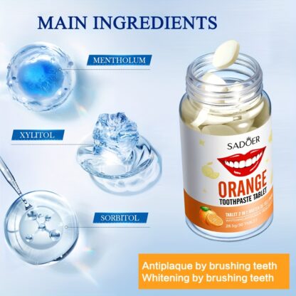 Orange Flavored Toothpaste Tablets 28.5g - Image 6